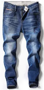 Дизайнерские джинсы Stretch Slim Fit для мужчин SIDUFHAOPKLL