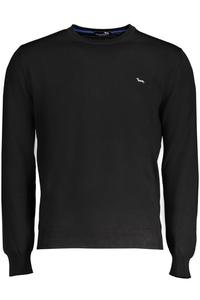 Мужской джемпер Harmont & Blaine шерстяной с логотипом, черный