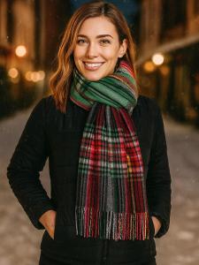 Шарф COLLEZIONE ALESSANDRO Multi, зеленый