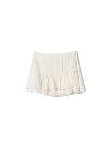 Мини юбка Bershka, Off white