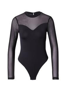 Боди-рубашка PIECES PCMILLY, черный