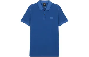 Футболка поло мужская тёмно-синяя HUGO BOSS