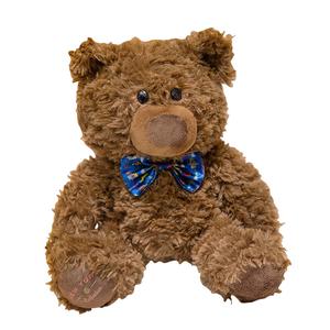 Плюшевая кукла Ugly Cute Bow Tie Bear высотой 23 см MLING, темно-синий