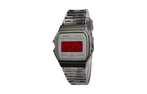 CASIO Часы Retrofit Series Quartz Movement Resin Strap Watch Men's Watch Gray Dial, White Dial with Red Watch Glass