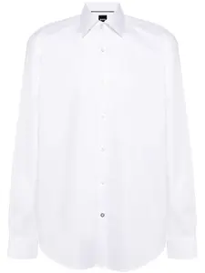 Поплиновая рубашка с длинными рукавами Boss, белый