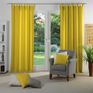Штора Dim out с петлями, 1 шт., по размеру Wirth, желтый