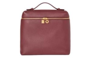 Кожаный рюкзак ExtraPocket с дополнительным карманом для женщин, цвет красная фасоль Loro Piana