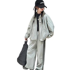 Повседневная спортивная одежда для детей на весну и осень Disney, серо-голубой