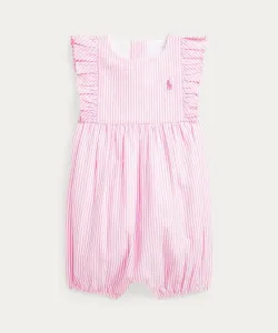 (Детский) Полосатый комбинезон-футляр из жатой ткани Polo Ralph Lauren, цвет 999 Multicolor