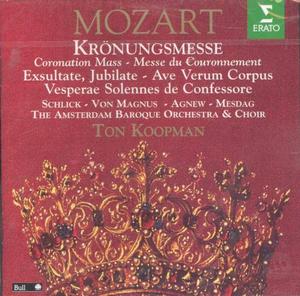 Диск CD Mozart: Coronation Mass; Exsultate, Jubilate; Ave Verum Corpus [Import] - Wolfgang Amadeus Mozart, Ton Koopman, Barbara Schlick, Amsterdam Baroque Orchestra, Amsterdam Baroque Choir