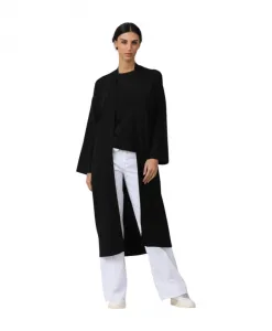 Длинный кардиган-пуловер для женщин Alpha Studio, черный