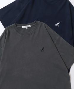 Футболка мужская и женская KANGOL Custom-Made Oversized, пигментная обработка, вышивка