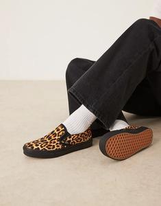 Кроссовки Vans Slip-On с леопардовым принтом