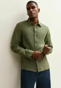 Рубашка с длинными рукавами стандартного кроя, меланжевая New Look, Green