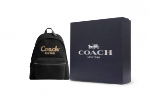 Coach Тканевый рюкзак-карго, большой размер, женский, черный