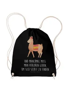 Спортивная сумка Mr & Mrs Panda Sportbeutel Alpaka Stolz, черный