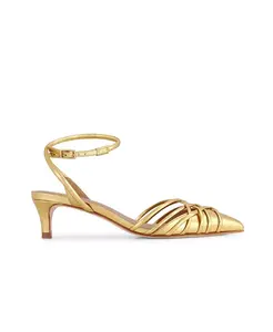 Бернардо Minu Туфли-лодочки на низком каблуке Bernardo Footwear, золотой