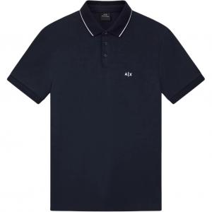 Футболка-поло AE для мужчин ARMANI EXCHANGE, marine синий