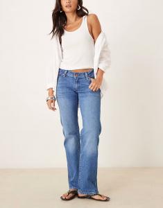 Джинсы в ковбойском стиле с низкой посадкой, прямого кроя Wrangler, лавандовый