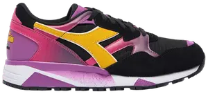 Кроссовки Diadora N9002 'Black Purple', черный