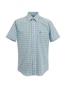 Клетчатая рубашка KU667LK-CO светло-голубого цвета Almsach