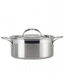 Суповая кастрюля с крышкой из нержавеющей стали ProBond Clad объемом 3 кварты (около 9,8 л) Hestan, Stainless Steel