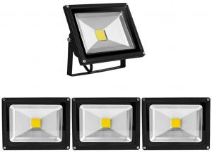 Greenmigo 4x 20 Вт прожектор холодный белый черный алюминиевый корпус IP65 водонепроницаемый светодиодный светильник настенный светильник прожектор заливающее освещение светодиодный садовый светильник уличный стальной, серебро