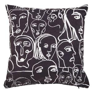 Чехол на подушку done. Black Crowd, 45 см, черный