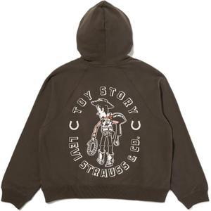 Левис x WANJUZONGDONGYUAN,LIANMINGKUAN Toy Story, коллаборация FW25 свитшот унисекс Levis, коричневый