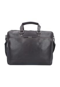 Деловая сумка, 2 ручки, кожаная, мужская Heyden, коричневый