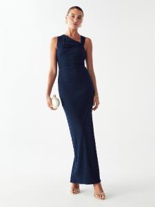 BWLDR Платье 'Obi' в темно-синем цвете