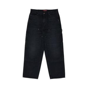 Брюки Supreme Worn Double Knee Painter Pant, Black