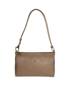 Стильная кожаная сумка через плечо Il Bisonte, коричневый