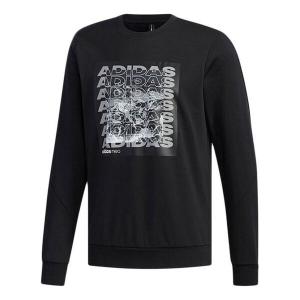 Толстовка adidas neo Csgrswtshrt Sports Round Neck Knit Pullover Long Sleeves Black, черный