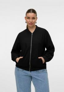 Куртка-бомбер CURVE VMCDINNA - Zip-up sweatshirt Vero Moda Curve, черный