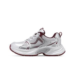C°BANNER Женские кроссовки с амортизацией дышащие низкие массивные серебристо-красные, цвет Silver Red