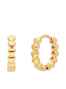 Lucardi Серьги в форме сердца из серебра 925 пробы