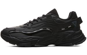 Xinglan Противоскользящие, Износостойкие, Термо Низкие Массивные Кроссовки Мужские Черные PEAK, Полностью Черные