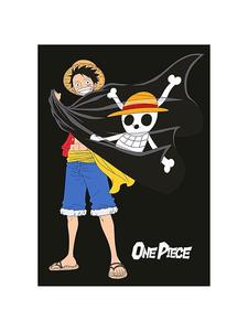 Флисовое одеяло One Piece черного цвета - (Д) 140 см x (Ш) 100 см черного цвета One piece