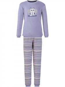 Erwin Müller Детская пижама из махровой ткани сиреневого цвета