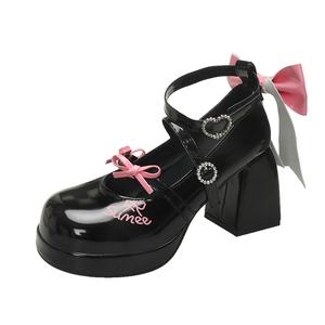 Fawn Miri Женские туфли Мэри Джейн на массивном каблуке черные, цвет Black