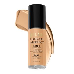 Тональный крем для лица conceal + perfect 2in1 Milani, 04a1 - golden beige, объем 30 мл