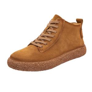 Millies Мужские повседневные кроссовки Mid Top с подкладкой из коричневого флиса, цвет Brown Fleece-Lined