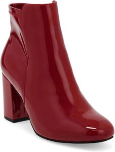 Женские ботильоны на каблуке MIA Shoes Carla из веганской кожи, Red