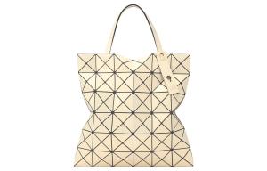 ISSEY MIYAKE Сумка-шоппер из винилового поливинилхлорида молочного бело-желтого цвета