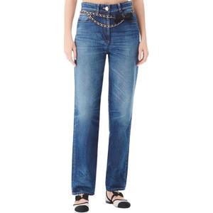 CHANEL Джинсы женские синие