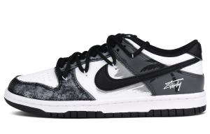 Nike Дунки лоу-топ скейтерские кроссовки унисекс легкие black white