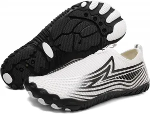 Водные тапочки для женщин и мужчин для улицы, пляжа, плавания, акваноски, быстро сохнущая обувь для ходьбы, походов, дайвинга, серфинга и водных видов спорта Toumov, белый