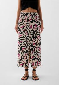 Джинсовая юбка PRINT OPEN - A-line skirt Scalpers, черный