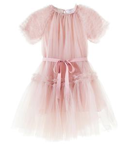 Платье Frida из тюля с оборками C'era Una Volta, розовый